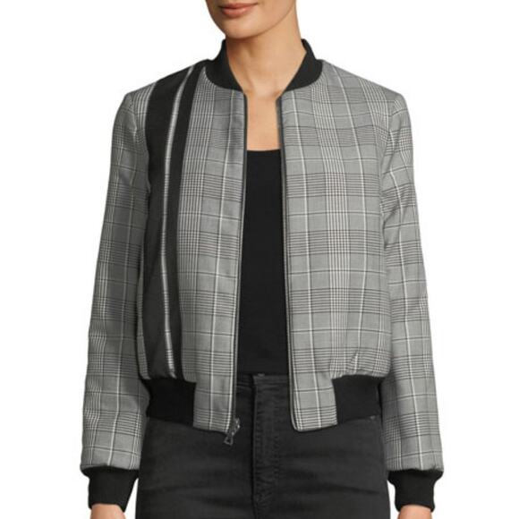 Alice + Olivia Reversible Plaid Lonnie Jacket Size Small NEW